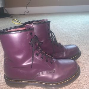 Purple air wave doc martens.